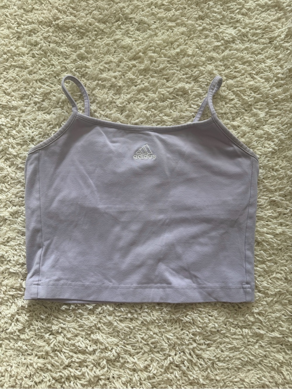 adidas Lavender Slim-Strap Crop